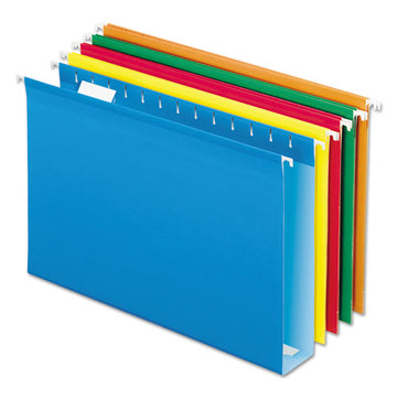 Pendaflex® Extra Capacity Reinforced Hanging File Folders With Box Bottom, Legal Size, 1-5-cut Tab, Assorted, 25-box freeshipping - TVN Wholesale